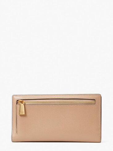 kate spade new york Women's Morgan Colorblocked Saffiano Leather Flap Chain Wallet, Cafe Mocha Multi in Saudi Arabia