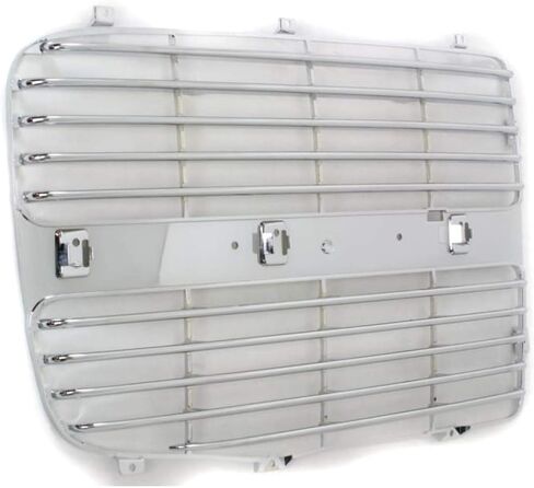 For Dodge Ram 2500/3500 2003 2004 2005 Grille Insert Assembly Driver and Passenger Side | Pair | Horizontal Bar | Chrome | Plastic | Replacement For CH1201103, CH1201104 | 5073297AA, 5073296AA in Saudi Arabia