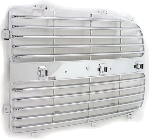For Dodge Ram 2500/3500 2003 2004 2005 Grille Insert Assembly Driver and Passenger Side | Pair | Horizontal Bar | Chrome | Plastic | Replacement For CH1201103, CH1201104 | 5073297AA, 5073296AA in Saudi Arabia