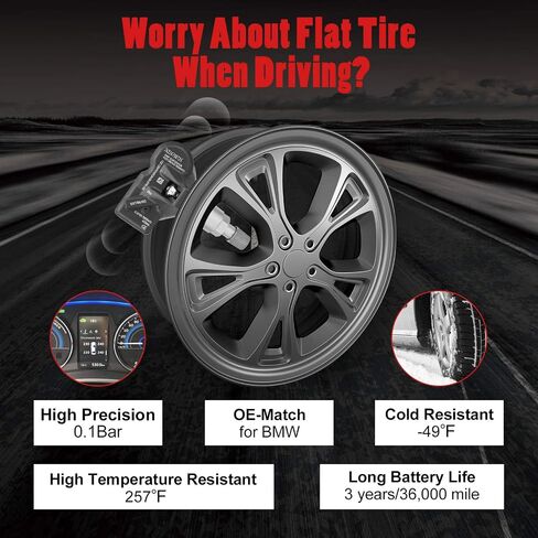 BDFHYK Tire Pressure Sensor 315Mhz Programmed TPMS Sensors Compatible with 2015-2020 Lincoln, F-150 Mustang Edge Expedition Fusion Flex GT Ranger Explorer Fiesta, MKX Continental, F2GZ-1A189-A in Saudi Arabia