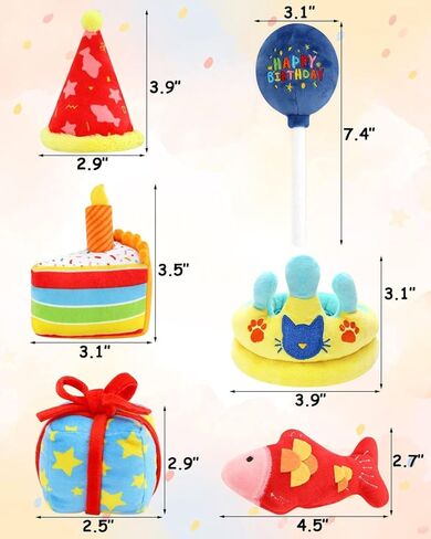 6 Pack Donut Cat Catnip Toys Kitten Chew Knickknack Sprinkles Interactive Pillows Teeth Grinding Catmint Plush Plaything Kitty Birthday Ideas Supplies 4 Inches in Kuwait