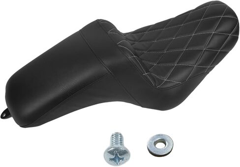 مقعدان لأعلى، وسادة مقعد السائق + الراكب، نوع متدرج، لدراجة Harley-Davidson Sportster Iron XL883 XL1200 (2004-up) / نصف خطوط أفقية/مناسبة لأكثر من 3.3 جالون in Kuwait