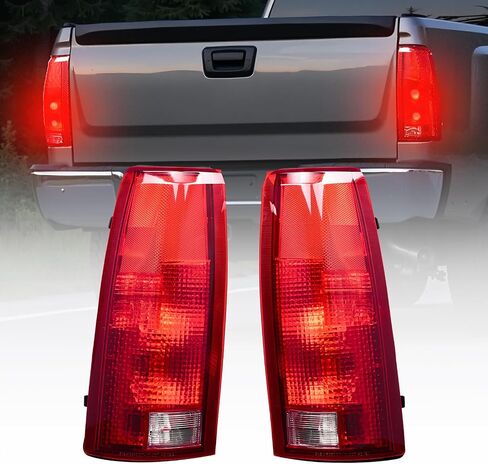مجموعة مصباح ذيل VEVOR متوافقة مع 1988-1999 CHEVY/GMC C/K 1500 2500 3500 ، 1992-1999 CHEVY/GMC Suburban 1500/2500 ، 2pcs مصابيح الفرامل الخلفية الأيسر واليمين مع لمبات الهالوجين in Saudi Arabia