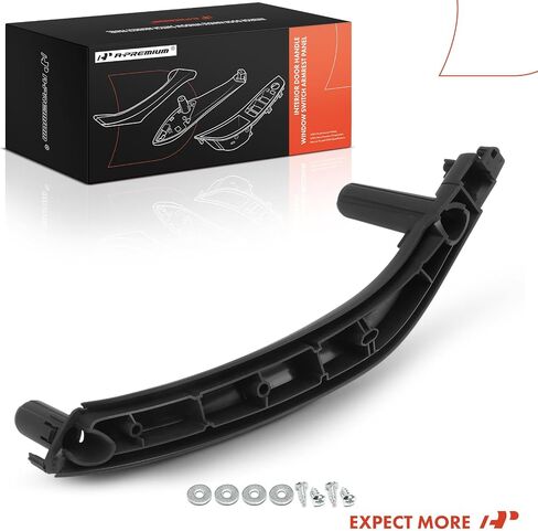 A-Premium Door Renrest Door Door Door Door Door Handle Trim متوافق مع BMW F15 Series X5 2014-2018 ، F16 Series X6 2015-2018 ، جانب الركاب الأيمن ، الأسود in Kuwait