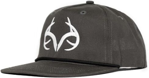 Realtree Camo Rope Hat - حافة مسطحة قابلة للتعديل ، قبعة خارجية خفيفة الوزن للصيد وصيد الأسماك وركوب القوارب in Saudi Arabia
