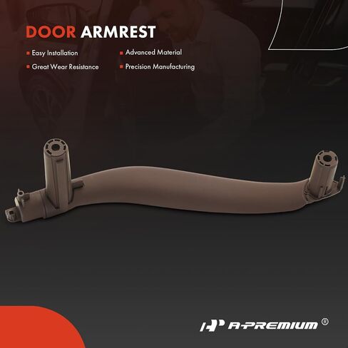A-Premium Door Renrest Door Door Door Door Door Handle Trim متوافق مع BMW F15 Series X5 2014-2018 ، F16 Series X6 2015-2018 ، جانب الركاب الأيمن ، الأسود in Saudi Arabia
