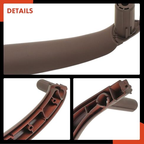 A-Premium Door Renrest Door Door Door Door Door Handle Trim متوافق مع BMW F15 Series X5 2014-2018 ، F16 Series X6 2015-2018 ، جانب الركاب الأيمن ، الأسود in Saudi Arabia