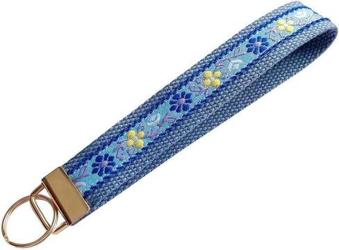 Battletim Key fob keychain keychain wristlet floral stervedered chain chain chain chain key handmade key fobs fobs for women in Kuwait