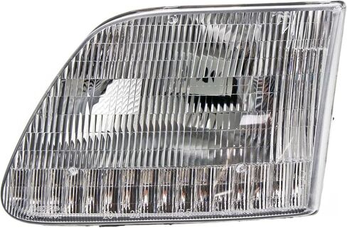 سائق السائق في Garage-Pro والمصباح الأمامي للركاب لفورد F-150 1997-2003 الهالوجين مع المصابيح التي تم بناؤها من يوليو 1996 ؛ Non-SVT يستبدل # 3L3Z13008CA ، 3L3Z13008DA in Saudi Arabia