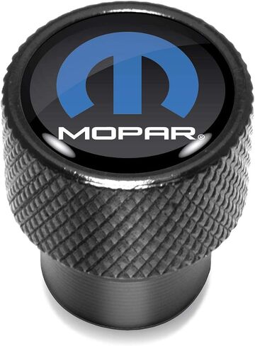 for Mopar in Black on Black Aluminum Tire Valve Stem Caps in Saudi Arabia