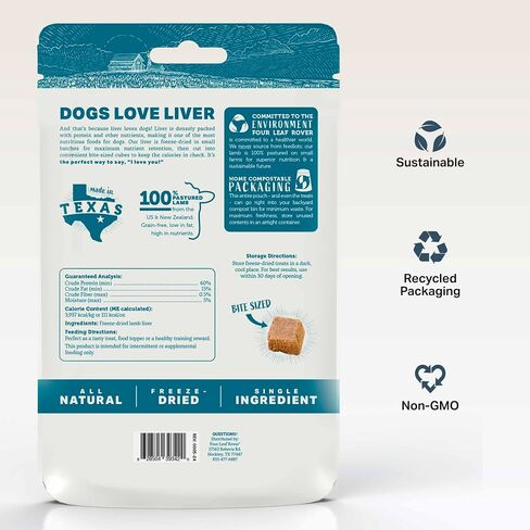 Beef Heart Dog Treats - Freeze-Dried - Great Source of Taurine - Use as Training Treats or a Nutritious Food Topper - Made in USA with 100% Grass Finished New Zealand Beef - Single Ingredient Treat in Saudi Arabia