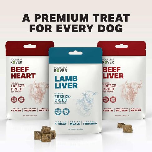 Beef Heart Dog Treats - Freeze-Dried - Great Source of Taurine - Use as Training Treats or a Nutritious Food Topper - Made in USA with 100% Grass Finished New Zealand Beef - Single Ingredient Treat in Saudi Arabia