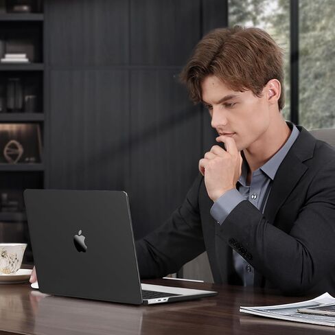 MOSISO Compatible with MacBook Air 15 inch Case 2025 2024 2023 M4 A3241 M3 A3114 M2 A2941,Ultra-Thin Natural Original Plastic Hard Shell&Matching Color Keyboard Cover&Screen Film&Pouch, Midnight Clear in Kuwait