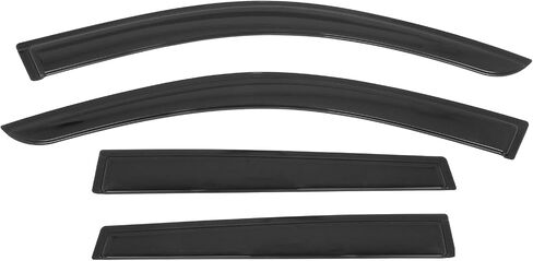 IKON MOTORSPORTS Tape on Window Visors Compatible with 2022-2025 Toyota Corolla Cross, Acrylic Smoke/Tinted Rain Guards, Side Window Wind Deflectors 4PCS in Saudi Arabia