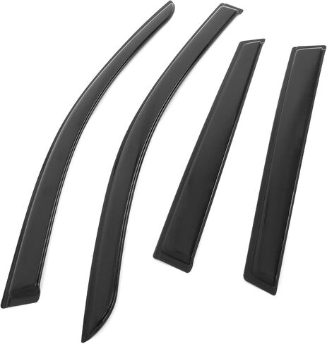 IKON MOTORSPORTS Tape on Window Visors Compatible with 2022-2025 Toyota Corolla Cross, Acrylic Smoke/Tinted Rain Guards, Side Window Wind Deflectors 4PCS in Saudi Arabia