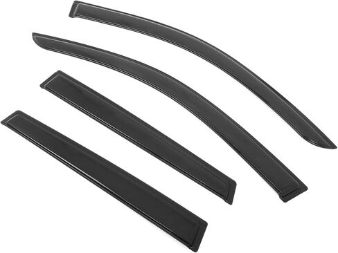 IKON MOTORSPORTS Tape on Window Visors Compatible with 2022-2025 Toyota Corolla Cross, Acrylic Smoke/Tinted Rain Guards, Side Window Wind Deflectors 4PCS in Saudi Arabia