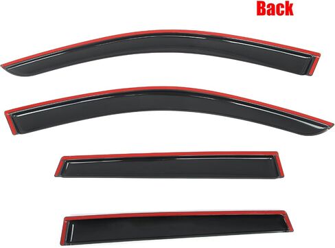 IKON MOTORSPORTS Tape on Window Visors Compatible with 2022-2025 Toyota Corolla Cross, Acrylic Smoke/Tinted Rain Guards, Side Window Wind Deflectors 4PCS in Saudi Arabia