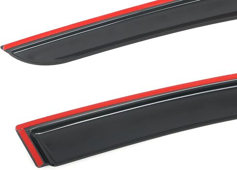 IKON MOTORSPORTS Tape on Window Visors Compatible with 2022-2025 Toyota Corolla Cross, Acrylic Smoke/Tinted Rain Guards, Side Window Wind Deflectors 4PCS in Saudi Arabia