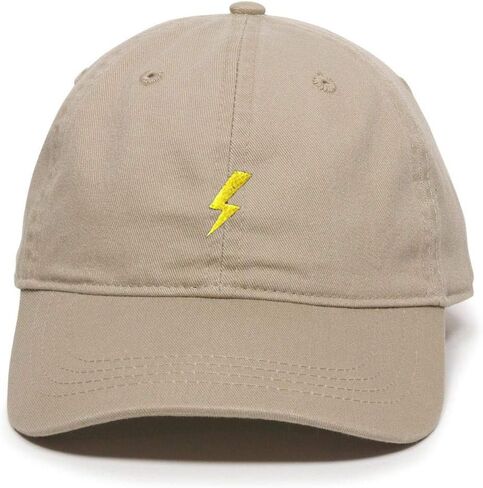 Lightning Storm Bolt Baseball Cap Embroidered Cotton Adjustable Dad Hat in Saudi Arabia