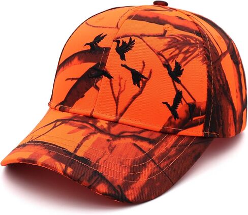 Duck Hunting Camouflage Hats Duck Takes Off Embroidery Adjustable Fishing Baseball Cap in Saudi Arabia