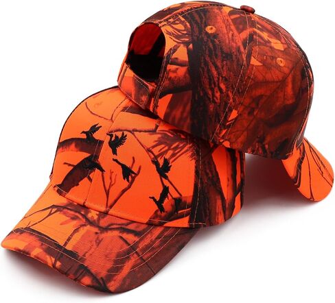 Duck Hunting Camouflage Hats Duck Takes Off Embroidery Adjustable Fishing Baseball Cap in Saudi Arabia