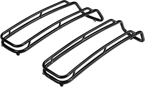 TCT-MOTORPARTS Chrome Saddlebags Lid Top Rails Trim Rack Guard Support Fit for Harley Touring Road King Street Electra Road Glide Ultra-Classic 2014-2024 in Saudi Arabia