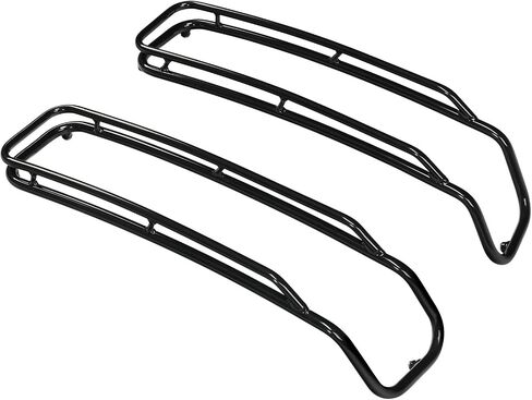 TCT-MOTORPARTS Chrome Saddlebags Lid Top Rails Trim Rack Guard Support Fit for Harley Touring Road King Street Electra Road Glide Ultra-Classic 2014-2024 in Saudi Arabia