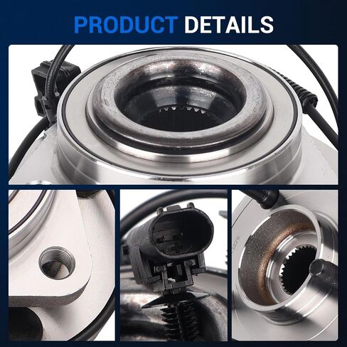 Autoround 513229 محامل العجلات الأمامية وتجميع المحور متوافق مع دودج داكوتا 2005-2010 ، رام داكوتا 2011 ، ميتسوبيشي رايدر 2006-2008 ، 5-lug w/abs in Saudi Arabia
