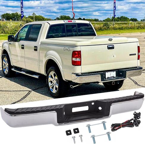 مجموعة الصلب الخلفي الصلب متوافق مع 2006 2007 2008 فورد F150 بدون ثقوب مستشعر حديقة البديل البديل للركض ل FO1103140 in Kuwait