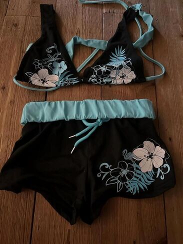 2 Piece Womens Bikini Set Y2k Halter Summer Tops Sexy Swimsuit Beach Sets Going Out Outfits 2025 Vacation Party in Saudi Arabia
