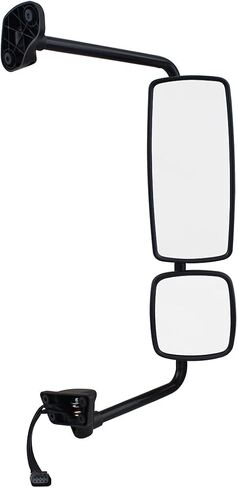 United Pacific 42412 Chrome Mirror Assembly w/Power Adjust & Heated Function for Freightliner M2, Electric Operation w/Heated Main Mirror - Passenger Side - ONE Unit in Saudi Arabia