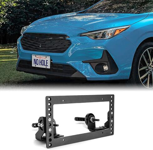 WeiSen Front Grille License Plate Holder Mount Bracket Kit Adjustable Compatible with Subaru Outback Crosstrek Ascent Solterra Impreza Legacy Forester BRZ WRX(Fit honeycomb & horizon lower grill only) in Saudi Arabia