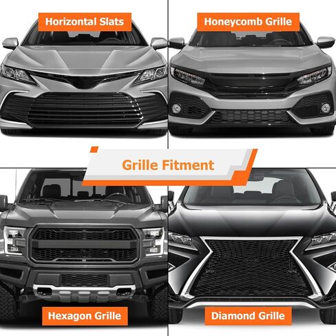 WeiSen Front Grille License Plate Holder Mount Bracket Kit Adjustable Compatible with Subaru Outback Crosstrek Ascent Solterra Impreza Legacy Forester BRZ WRX(Fit honeycomb & horizon lower grill only) in Saudi Arabia