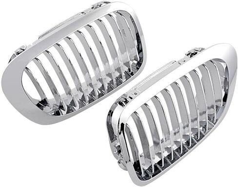 Astra Depot Compatible with E46 Kidney Grille Grill 1999-2002 BMW 325Ci 330Ci 2-Door - Chrome Color in Saudi Arabia