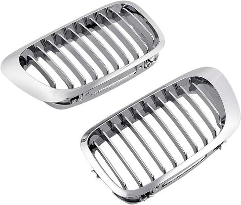 Astra Depot Compatible with E46 Kidney Grille Grill 1999-2002 BMW 325Ci 330Ci 2-Door - Chrome Color in Saudi Arabia