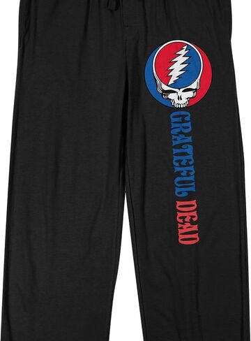 Bioworld Grateful Dead Logo Adult Black Sleep Pajama Pants in Saudi Arabia