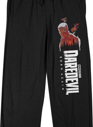 Daredevil Born Again Cityscape Silhouette Adult Black Sleep Pajama Pants in Saudi Arabia