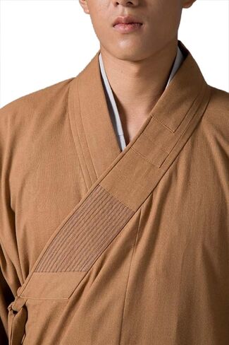 Buddhist Monk Robe Vintage Religion Gown Cotton Linen in Kuwait