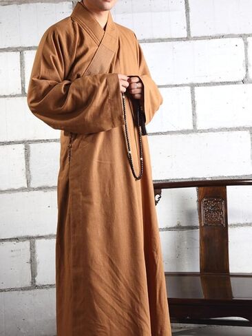 Buddhist Monk Robe Vintage Religion Gown Cotton Linen in Kuwait