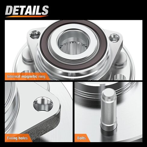 Nilight Front Wheel Bearing Hubs for Dodge Ram 1500 2012 2013 2014 2015 2016 2017 2018 Classic 2019, Wheel Bearing and Hubs Assembly Set Replacement with 5-Lug and ABS, OEM 515151 in Saudi Arabia