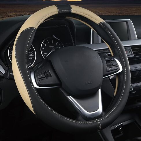 غطاء عجلة القيادة الجلدية للسيارة لـ Nissan Rogue S/SV/SL/Platinum 2021 2022 2023 2024 ، واقي قبضة ناع in Saudi Arabia