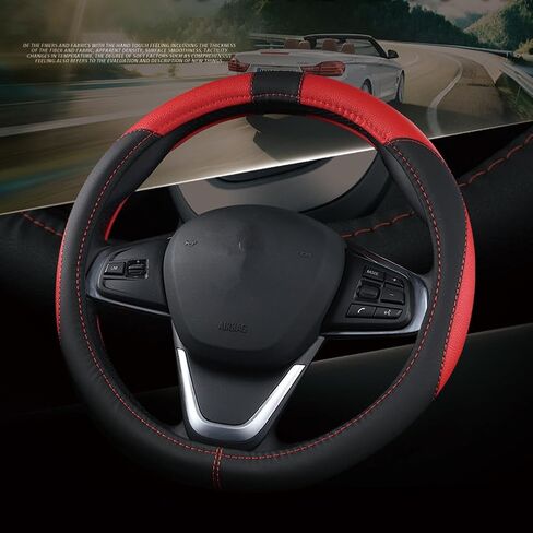 غطاء عجلة القيادة الجلدية للسيارة لـ Nissan Rogue S/SV/SL/Platinum 2021 2022 2023 2024 ، واقي قبضة ناع in Saudi Arabia