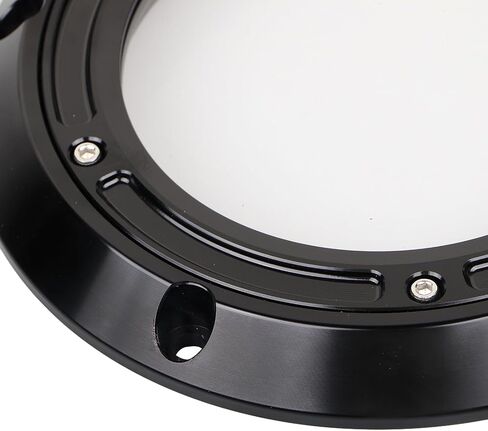 انظر من خلال محرك Derby Timing Cover Trim Timer Timer Aluminium لـ Harley Cvo Street Glide Electra Glide 2016-2023 ، Black in Kuwait