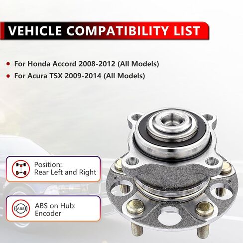 512353 محمل محور العجلات الخلفية وتجميعها لـ Honda Accord 2008-2012 (جميع النماذج) ، لـ Acura TSX 2009-2014 (جميع الطرز) ABS Encoder in Saudi Arabia