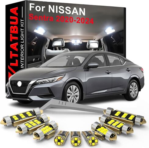 LED Interior Light Kit Package Replacement for NISSAN Sentra 2020 2021 2022 2023 2024, Super Bright 6000K White Bulbs + Install Tool in Saudi Arabia