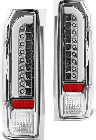 مصابيح فرامل الضوء Hecasa Tail متوافقة مع 1990-1997 Ford F150/F250/F350/Bronco/F Super Duty Styleside 3D LED BAR LH & RH - RED LENS in Saudi Arabia