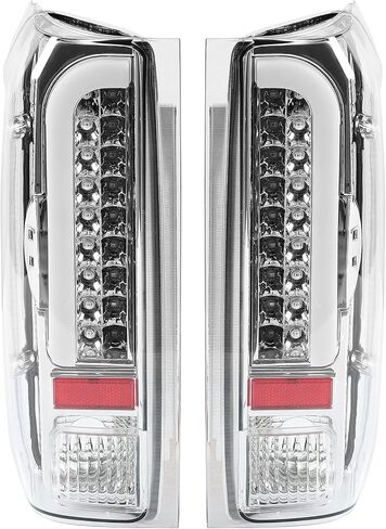 مصابيح فرامل الضوء Hecasa Tail متوافقة مع 1990-1997 Ford F150/F250/F350/Bronco/F Super Duty Styleside 3D LED BAR LH & RH - RED LENS in Saudi Arabia