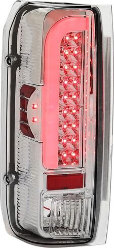 مصابيح فرامل الضوء Hecasa Tail متوافقة مع 1990-1997 Ford F150/F250/F350/Bronco/F Super Duty Styleside 3D LED BAR LH & RH - RED LENS in Saudi Arabia
