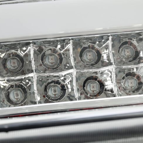 مصابيح فرامل الضوء Hecasa Tail متوافقة مع 1990-1997 Ford F150/F250/F350/Bronco/F Super Duty Styleside 3D LED BAR LH & RH - RED LENS in Saudi Arabia
