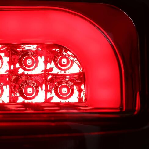 مصابيح فرامل الضوء Hecasa Tail متوافقة مع 1990-1997 Ford F150/F250/F350/Bronco/F Super Duty Styleside 3D LED BAR LH & RH - RED LENS in Saudi Arabia